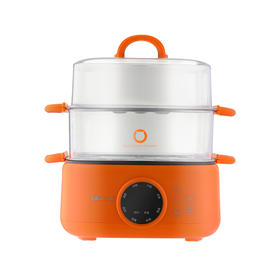 小熊丨多功能电蒸锅 双层大容量 活力橙