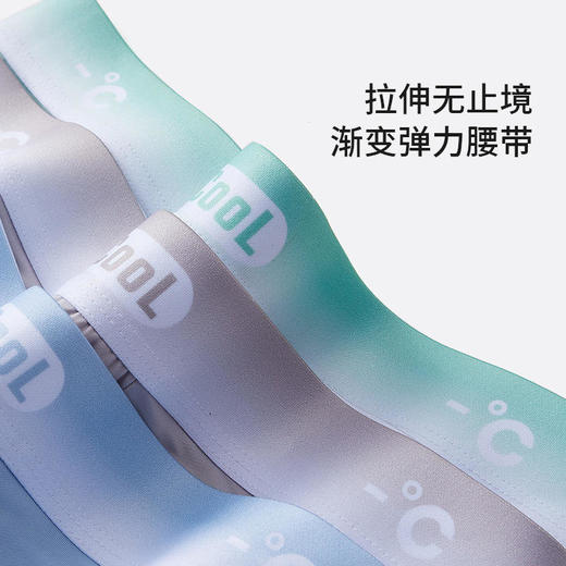 3条装！【凉感科技一吹就飘】夏季新款男士冰丝无痕内裤超薄透气四角纯色抗箘速干面膜平角裤 商品图2