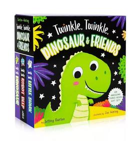 英文原版 闪烁，闪烁，恐龙和朋友们3册盒装The Twinkle, Twinkle, Dinosaur & Friends Collection