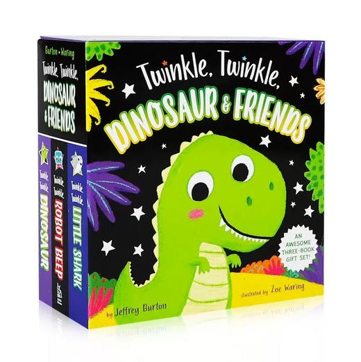 英文原版 闪烁，闪烁，恐龙和朋友们3册盒装The Twinkle, Twinkle, Dinosaur & Friends Collection 商品图0