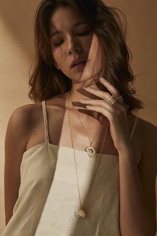 Pacharee - Mini pearl alphabet - 项链 商品图1