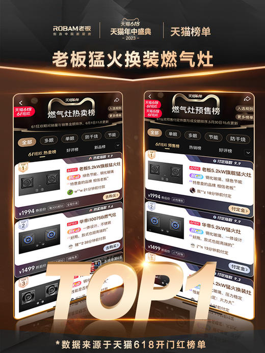 [王一博同款]老板57B5X大火力燃气灶煤气灶双灶家用厨房天然气 商品图1