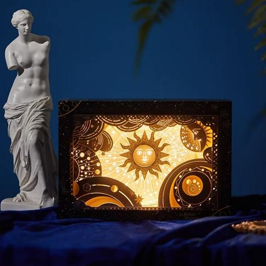 大英博物馆欧洲文化艺术系列 星空分层纸雕灯氛围灯小夜灯摆件 商品图1