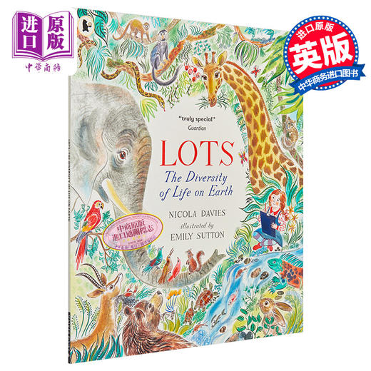 【中商原版】Lots:the diversity of life on earth 很多:地球上生命的多样性 英文原版 5岁以上 少儿科普绘本 Nicola Davies 商品图0