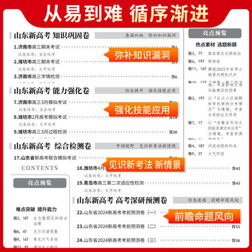 天利38套 2024版山东高考模拟试题汇编  高考总复习试卷测试卷子试题集必备总复习提高冲刺 商品图13