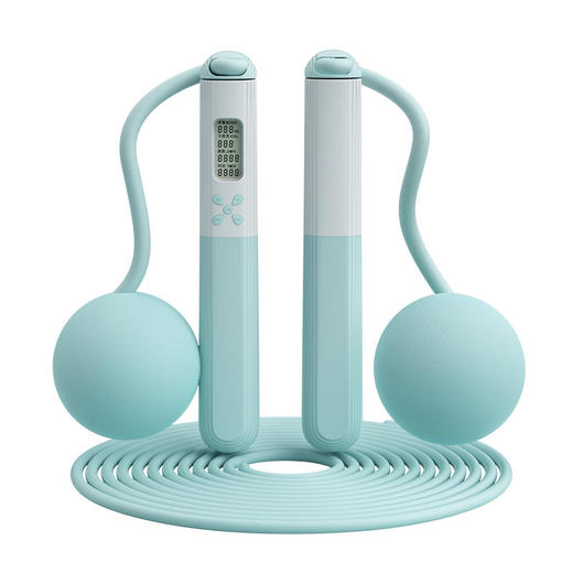 「智能电子计数！数款可选」电子计数跳绳 大球小球无绳跳绳家用健身器材中考训练跳绳健康训练 商品图4