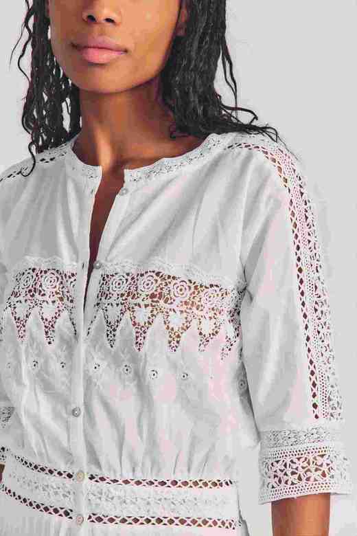 LOVESHACKFANCY - BETH DRESS - WHITE - 连身裙 - 白色 商品图1