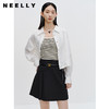 NEELLY纳俪商场同款黑色半身裙女秋季新款半百褶a字裙气质短裙N23071E01025 商品缩略图0