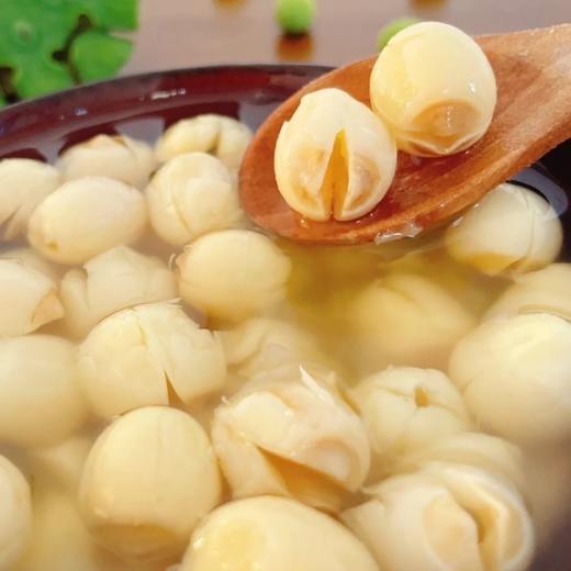 【莲子精选】湘莲白莲@红莲莲子 手工剥皮 去芯自然晾晒 无熏硫无漂白 粒大饱满 洁白圆润 煮熟之后又香又甜 软软糯糯 入口即化 贼好吃 商品图5