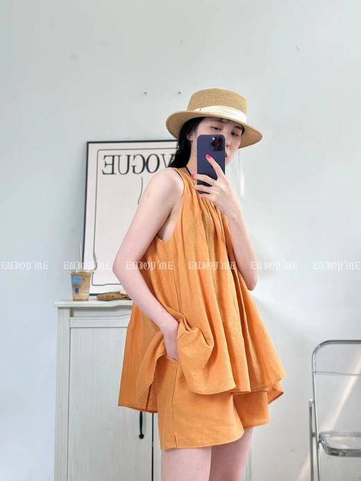 【门店同款】2023年夏季慵懒削肩短裤套装 153346791 商品图5