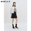NEELLY纳俪商场同款黑色半身裙女秋季新款半百褶a字裙气质短裙N23071E01025 商品缩略图1