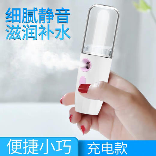 白小贝纳米喷雾补水仪TL824C脸部手持便携式冷喷机蒸脸器脸部面部加湿器美容喷雾机家用美容仪 商品图1