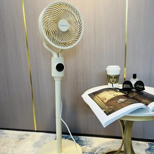 【日本Forestlife懒人语音循环扇】告别寻找遥控器！⁢无需联网或音响！‌插电就能语音控制，全方位电动摇头，‭7.5米超远风！额定功率45W，搭配空调，省电！语音+遥控器+机身按钮，三种操作方式！ 商品图0
