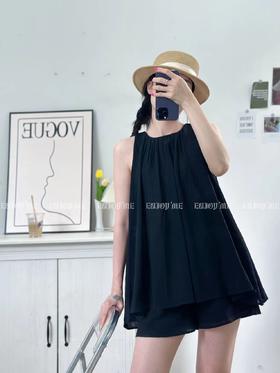 【门店同款】2023年夏季慵懒削肩短裤套装 153346791