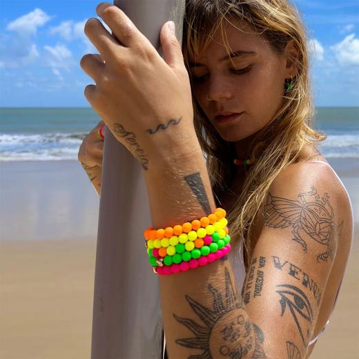 北京仓｜La môme bijou-Neon Crush-霓虹 彩色珠 手链［法国设计师］ 商品图2