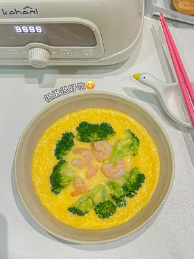虾仁西蓝花蒸蛋