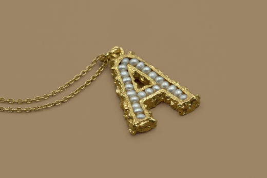 Pacharee - Mini pearl alphabet - 项链 商品图2