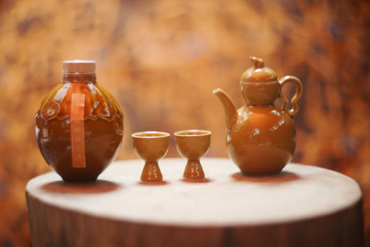 『喜相逢』草木灰葫芦酒器礼盒 商品图5