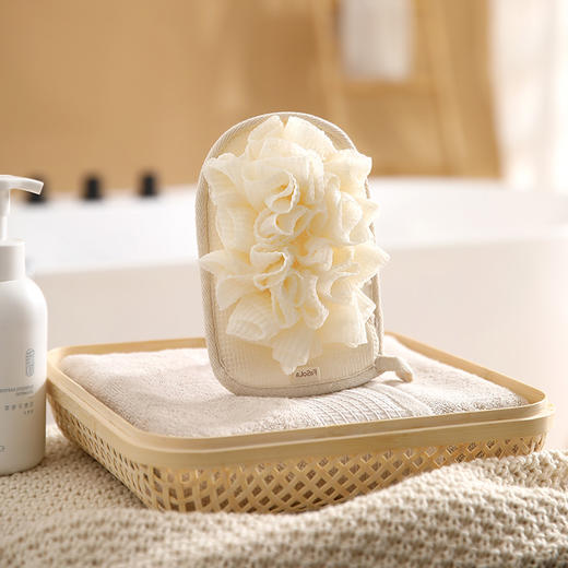 FaSoLa 搓澡手套搓澡巾粗砂搓背巾男女洗澡洗浴家用后背搓泥搓灰浴球 商品图6