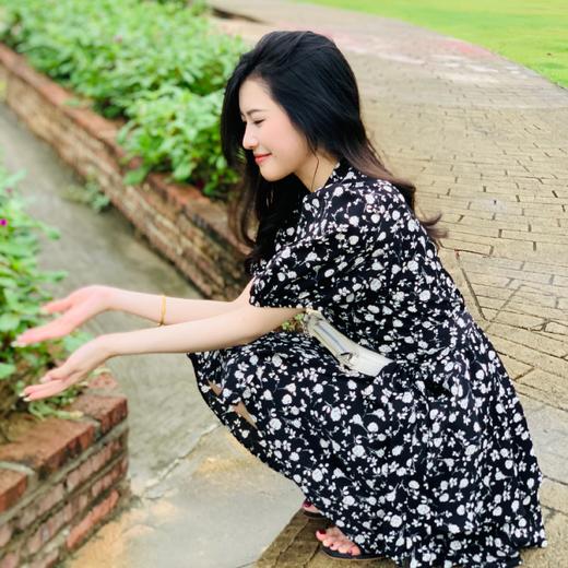 【百图lulu定制】【碎花连衣裙】高腰 茶歇 法式连衣裙 商品图3