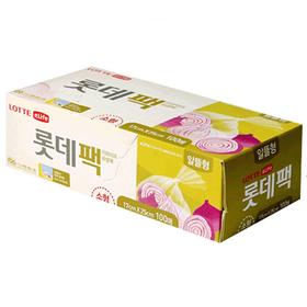 乐天保鲜袋小(17cm*25cm*100枚)롯데팩 소형