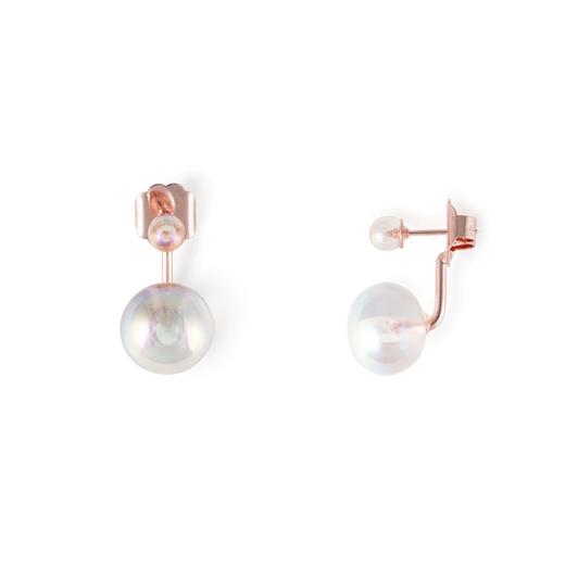 北京仓｜La môme bijou-2 Bulles-泡泡耳环 小号 玫瑰金色 ［法国设计师］ 商品图0