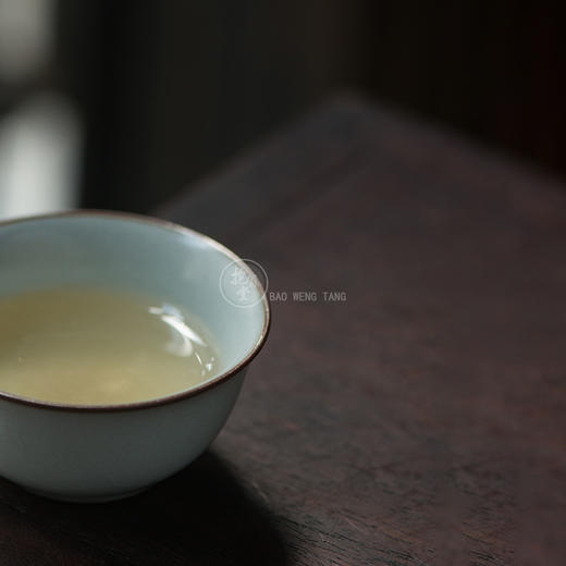 抱翁堂景德镇 汝窑天青马蹄杯 仿汝窑撇口杯  主人单杯品茗杯茶杯 商品图3