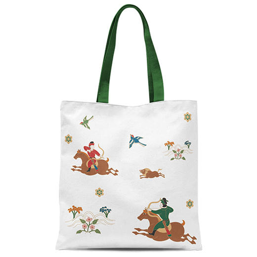 西安博物院文创跃动大唐国风布包 商品图4