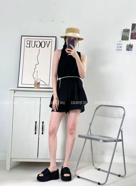 【门店同款】2023年夏季慵懒削肩短裤套装 153346791 商品图1