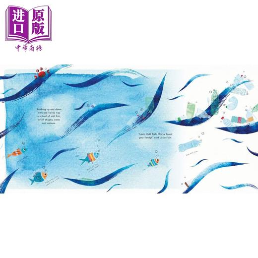 【中商原版】The Odd Fish 奇怪的鱼 英文原版 进口图书 儿童绘本 故事图画书 亲子童书 精品绘本 自然环保主题 爱护环境读物 商品图4