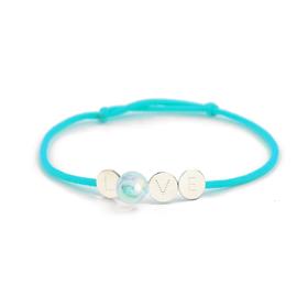 北京仓｜La môme bijou-Bulles-泡泡 Love 蓝色手链［法国设计师］