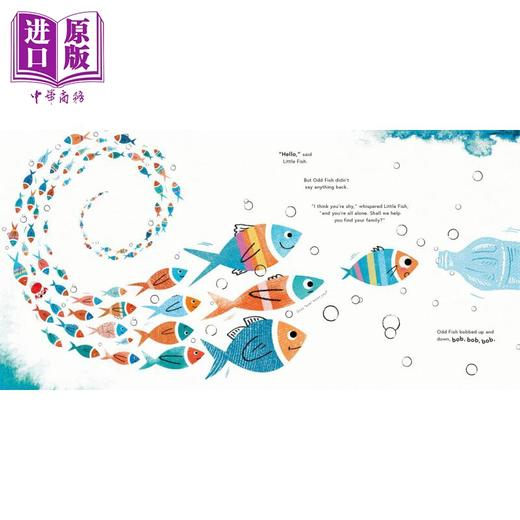 【中商原版】The Odd Fish 奇怪的鱼 英文原版 进口图书 儿童绘本 故事图画书 亲子童书 精品绘本 自然环保主题 爱护环境读物 商品图2