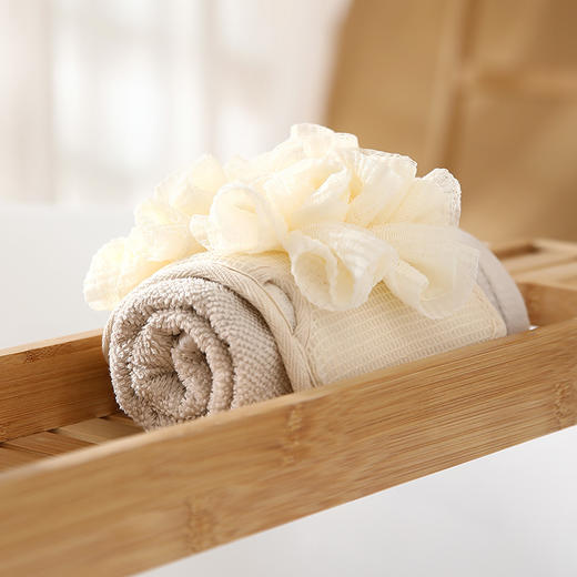 FaSoLa 搓澡手套搓澡巾粗砂搓背巾男女洗澡洗浴家用后背搓泥搓灰浴球 商品图8