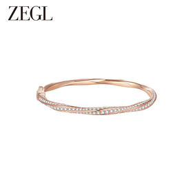 ZEGL玫瑰金色925纯银手镯女轻奢小众精致高级感年轻款镯子手饰品