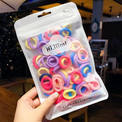 韩国儿童皮筋女童宝宝不伤发小号发圈女孩扎头发头绳毛巾圈发饰女 商品图8