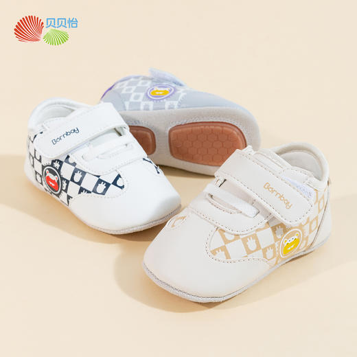 贝贝怡男女童春秋季防滑宝宝鞋软底步前鞋婴幼儿轻便面包鞋童鞋 商品图2