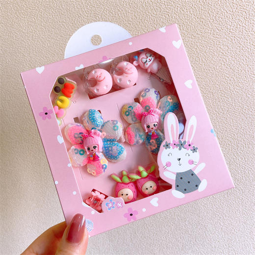 【儿童发饰套装礼盒】小女孩头饰女童婴幼儿不伤发发夹公主蝴蝶结发卡 商品图8