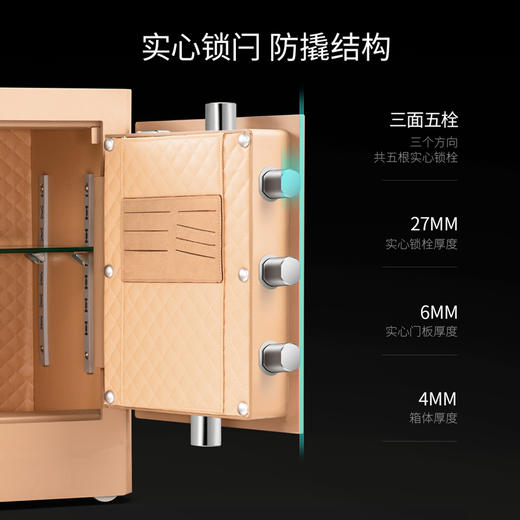 得力指纹密码保险柜4116G 商品图2