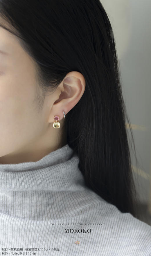 黄桃西柚|耳钉 商品图2