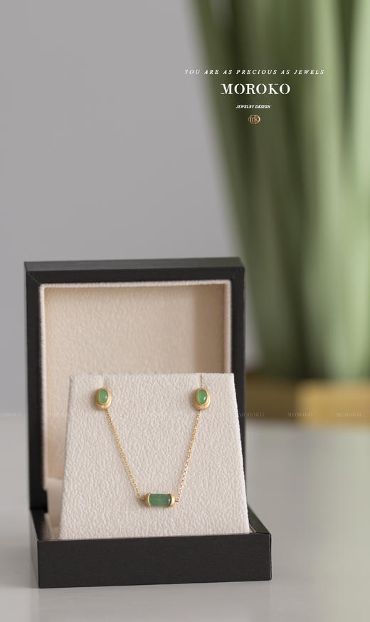 如烟耳钉&玉玲珑手链 商品图0