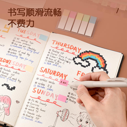 得力指示标签9062(混)12*44mm 商品图2