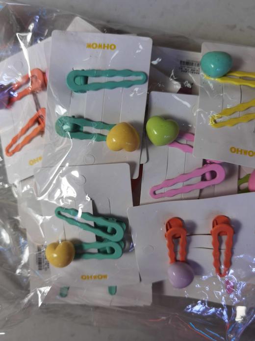 糖果色爱心儿童发夹 商品图0