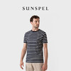SUNSPEL男士经典款Supima匹马棉圆领条纹短袖经典T恤 商品缩略图3