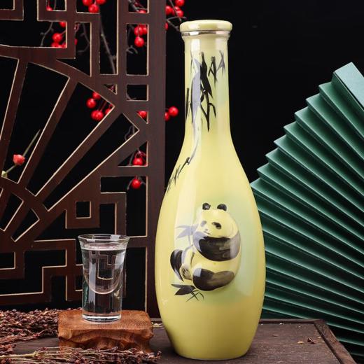 【清仓捡漏】2023年筑春酒 瓷瓶熊猫 酱香型白酒 53度 500ml *1单瓶 500ml*6整箱 商品图2