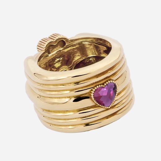 订购10周到｜Acchitto-Corecini-神秘紫 滚花水晶 戒指［意大利设计师］ 商品图2