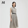 AM路卡西 灰色简约连衣裙6D2715120 商品缩略图0