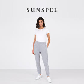 SUNSPEL女士春夏全棉宽松束脚休闲运动裤卫裤