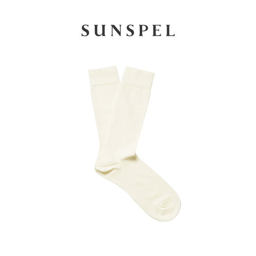 SUNSPEL男士棉混纺长筒袜男袜经典纯色袜子 商品图2