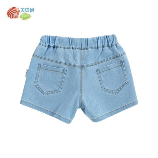 贝贝怡童装女童轻薄软牛仔短裤夏季女孩高腰裤子女宝宝宽松裤洋气 商品图5