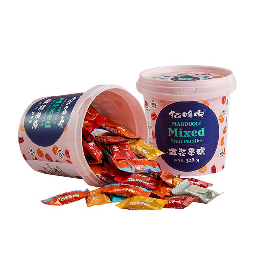 【会员日专享】猫哆哩酸角糕云南特产混装果桶328g 商品图1